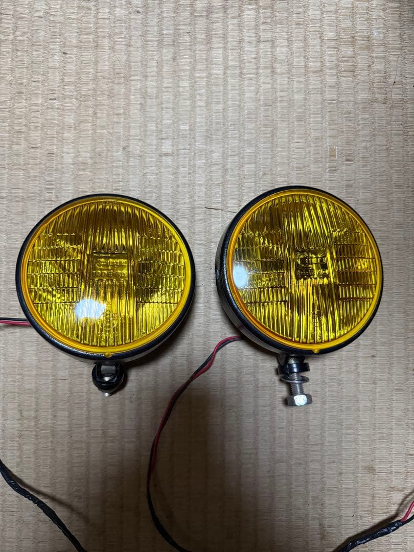 美品　シビエ　フォグランプ　イエロー　ロケットカウル