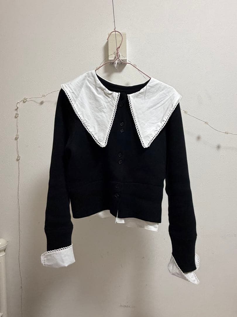 Bibiy PATTY PILGRIM TOP ブラック ビビィ カーディガン