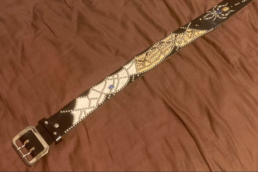 ZOOLレザースタッズベルト ウルフルズヘッド ロッカーズ ルイスレザー レア