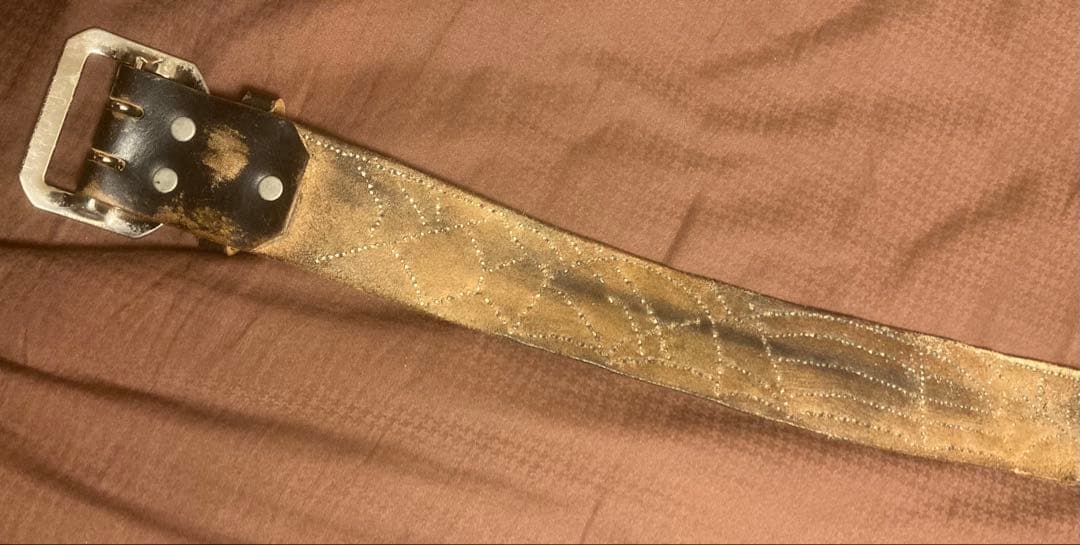 ZOOLレザースタッズベルト ウルフルズヘッド ロッカーズ ルイスレザー レア