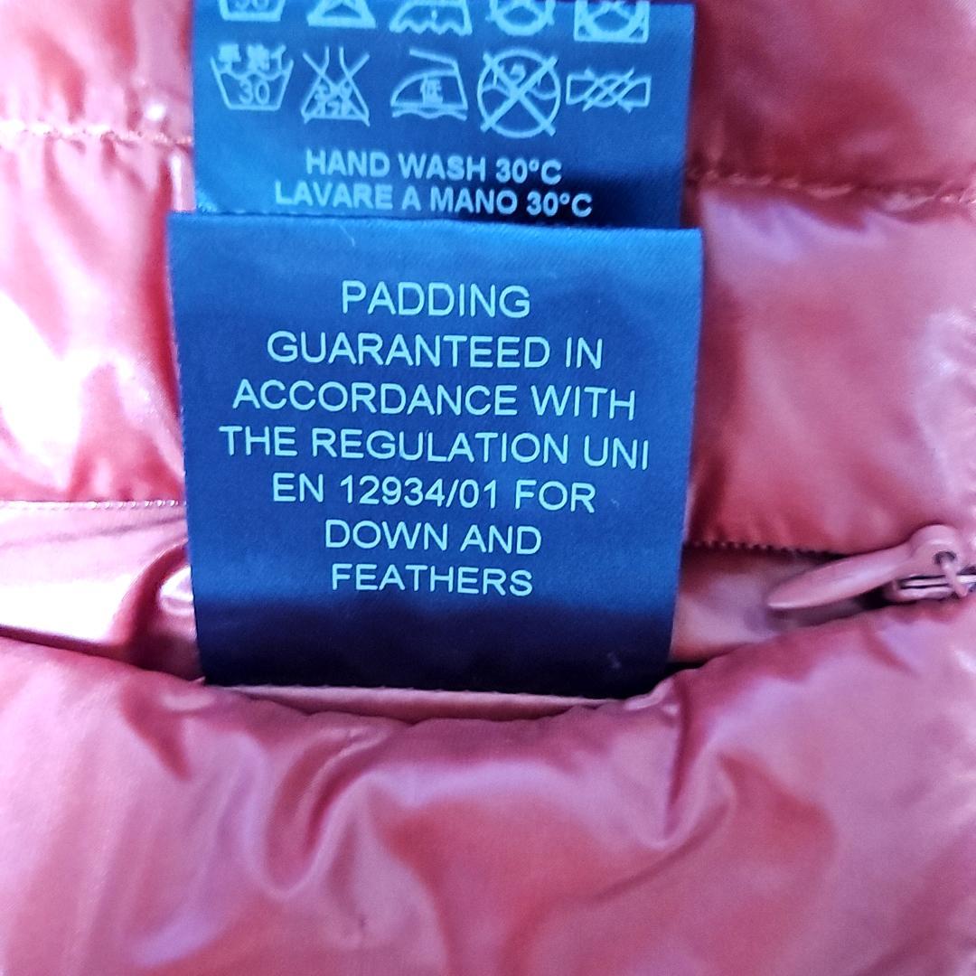 値下げしました HERNO フェザーダウンベスト ジャケット　レッドブラウン光沢