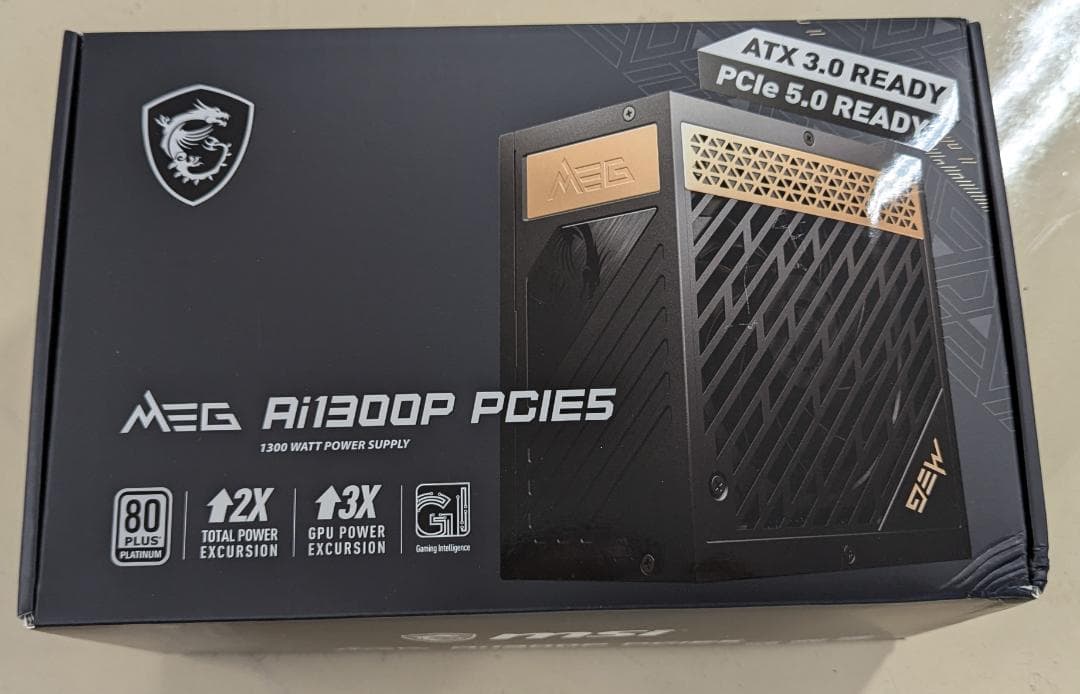 MSI MEG Ai1300P 1300W PLATINUM PC電源ユニット