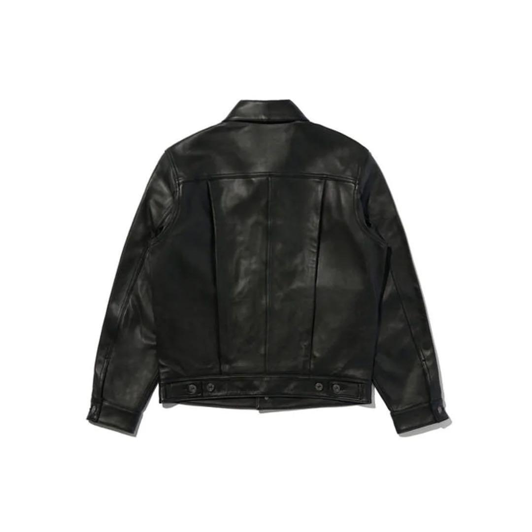 LEVI'S PREMIUM BLACK LEATHER JACKET サイズS