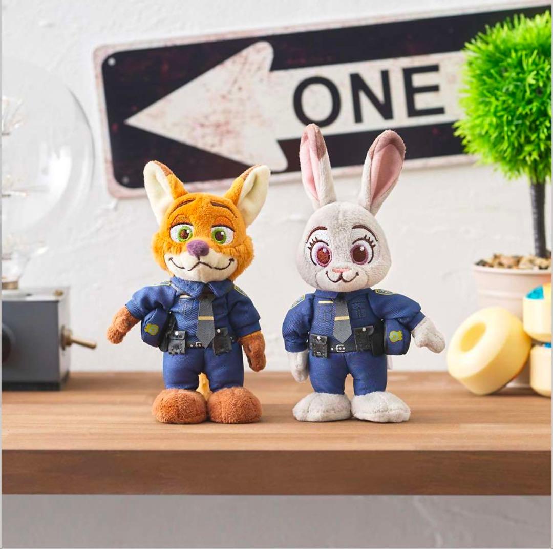 Zootopia ニック・ワイルドとジュディ・ホップス ぬいぐるみセット