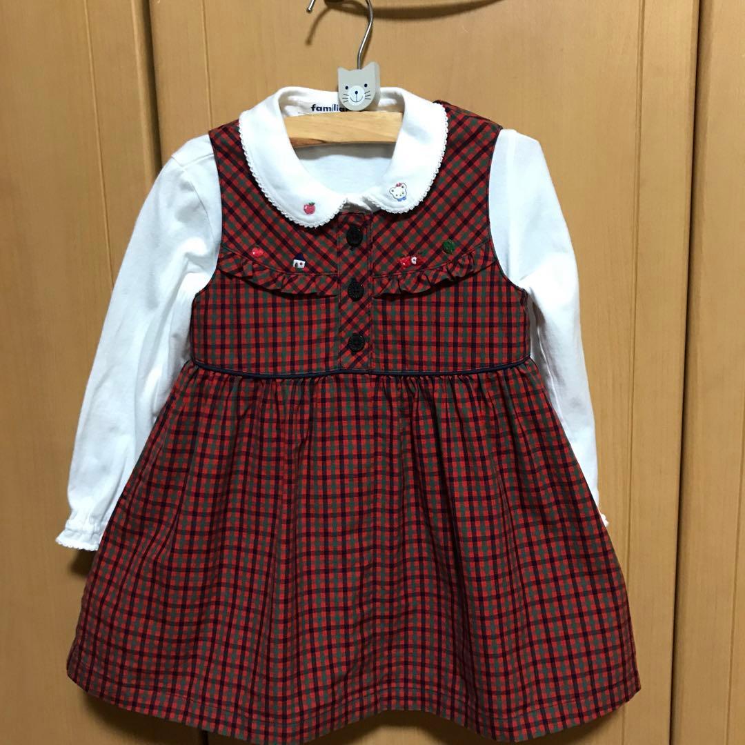 ファミリア♪ワンピース ブラウス付き 入園式 familiar クリスマス会