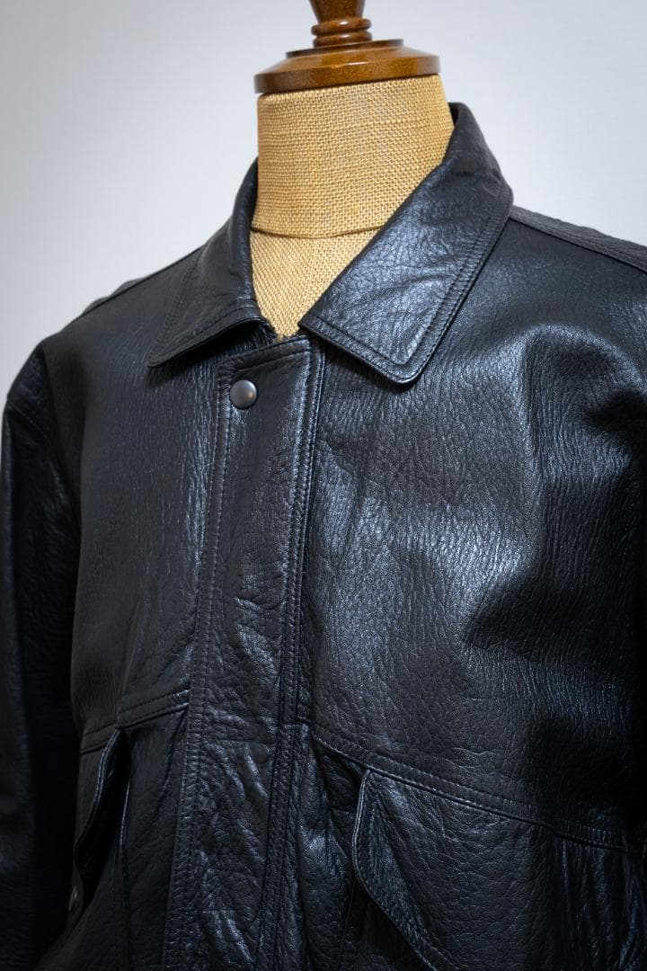 美品日本製THREE GOLD スイングトップレザージャケットヴィンテージ