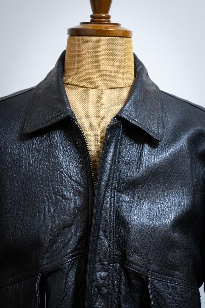 美品日本製THREE GOLD スイングトップレザージャケットヴィンテージ