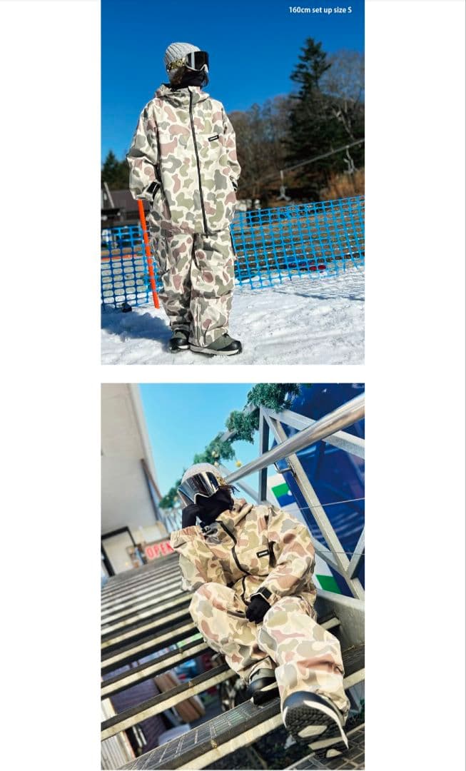 HIMANI ハイマスマニア スノーボードウェア Sサイズ CAMO