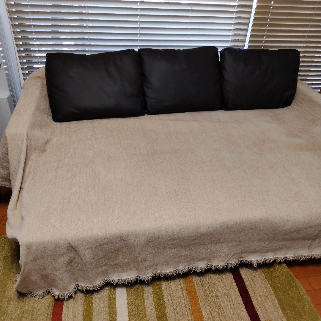 ニトリ　カウチソファベッド（Nシールド ノアーク2 DBR）