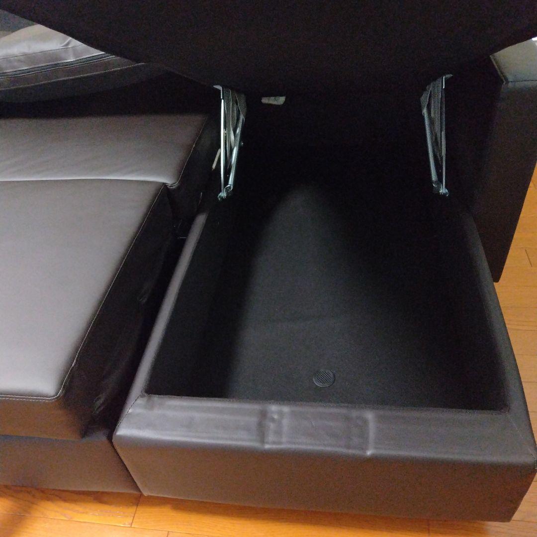 ニトリ　カウチソファベッド（Nシールド ノアーク2 DBR）