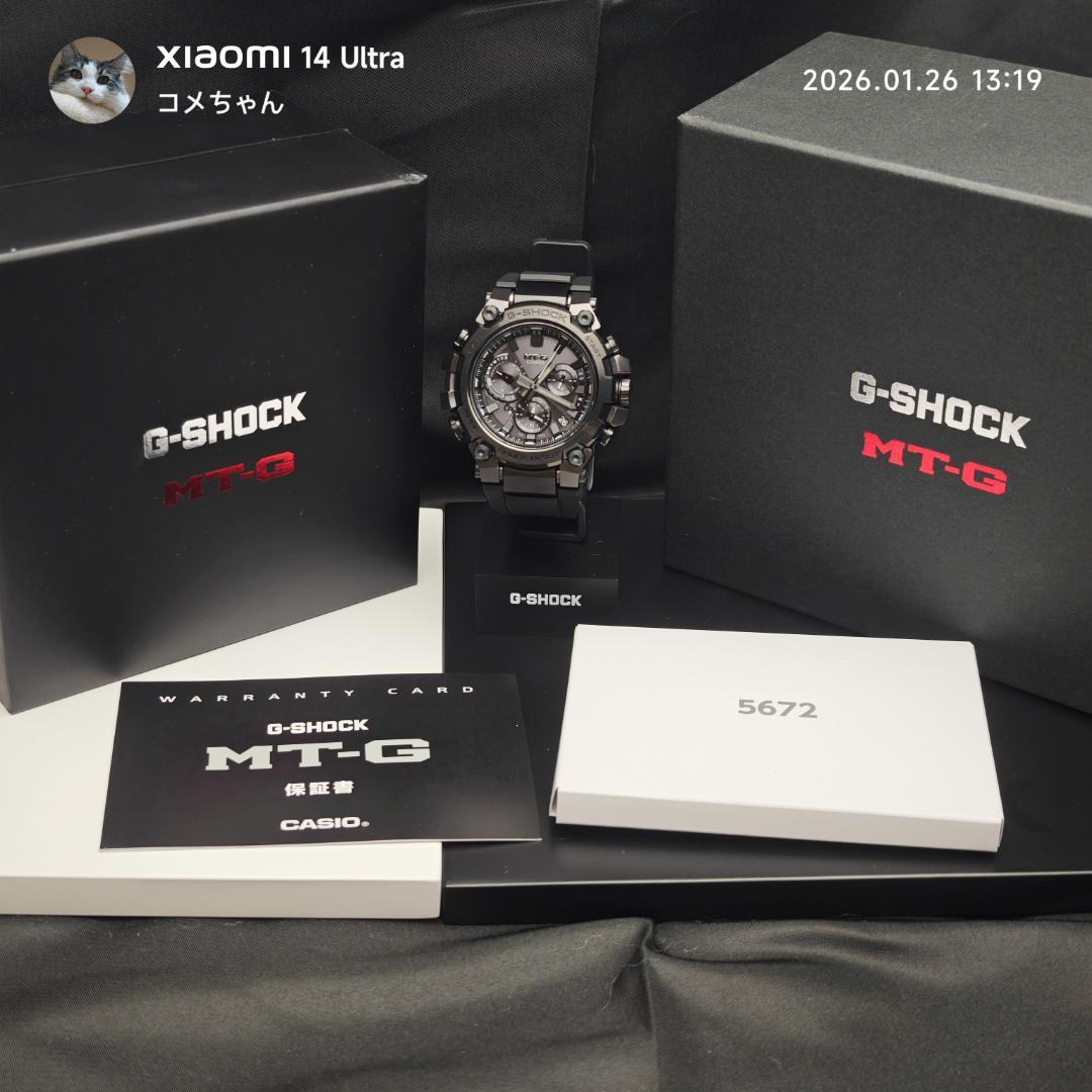 【美品】カシオ G-SHOCK　MTG-B3000B-1AJF　保証付き