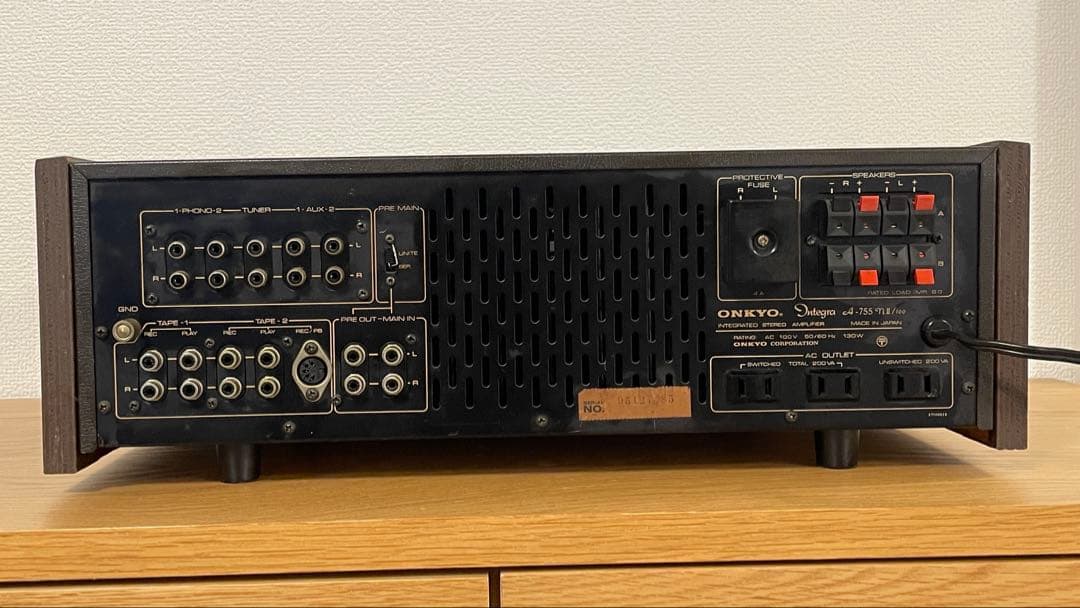 【動作品】onkyo a-755nii /100 プリメインアンプ