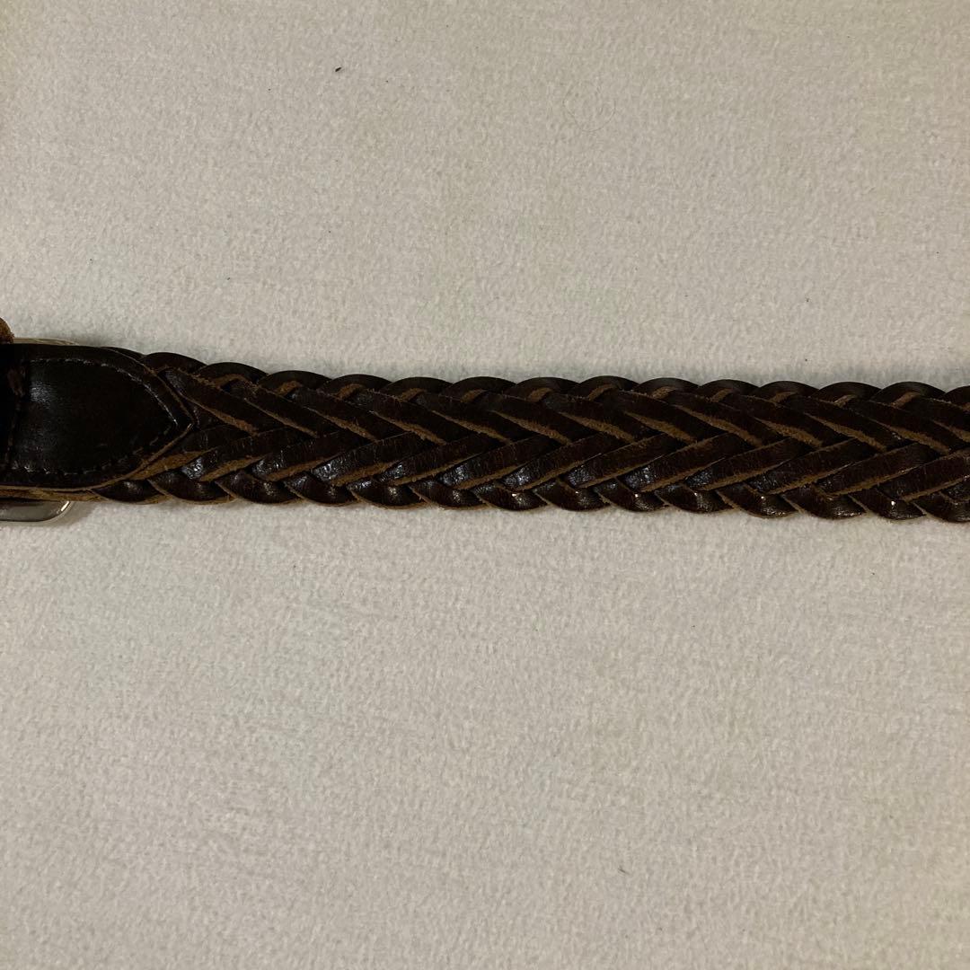 希少40 大きいサイズ ホワイトハウスコックス メッシュベルト ダークブラウン