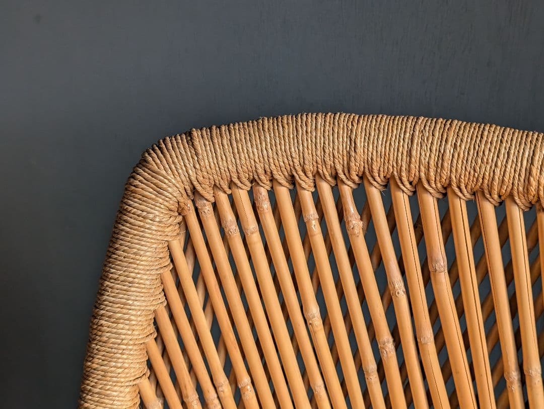 ラタン　籐　アームチェア　スツール　リゾート　バリ島　アジアン　YZ