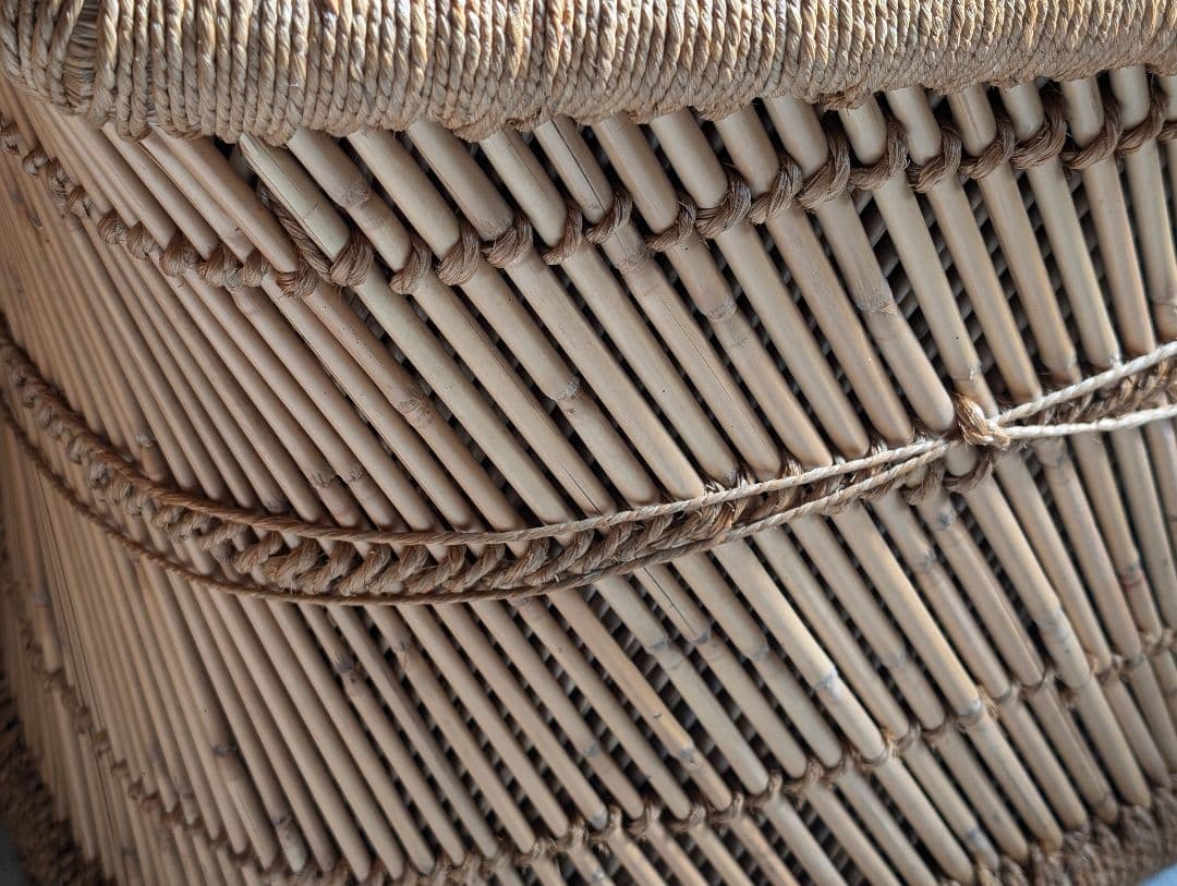 ラタン　籐　アームチェア　スツール　リゾート　バリ島　アジアン　YZ