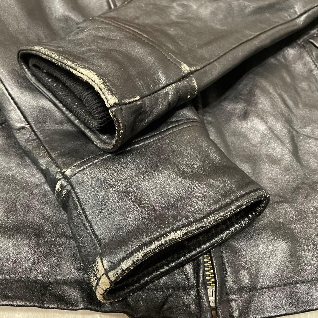 【希少】AVIREX アヴィレックス　革ジャン　ドラゴン刺繍　レザージャケット