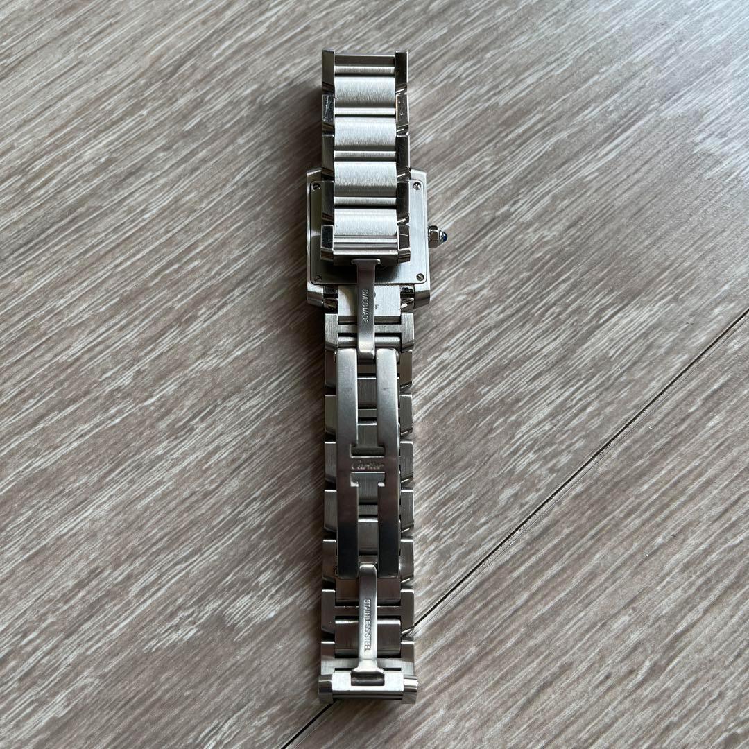 【美品】カルティエ タンク フランセーズ Cartier ステンレススチール 箱