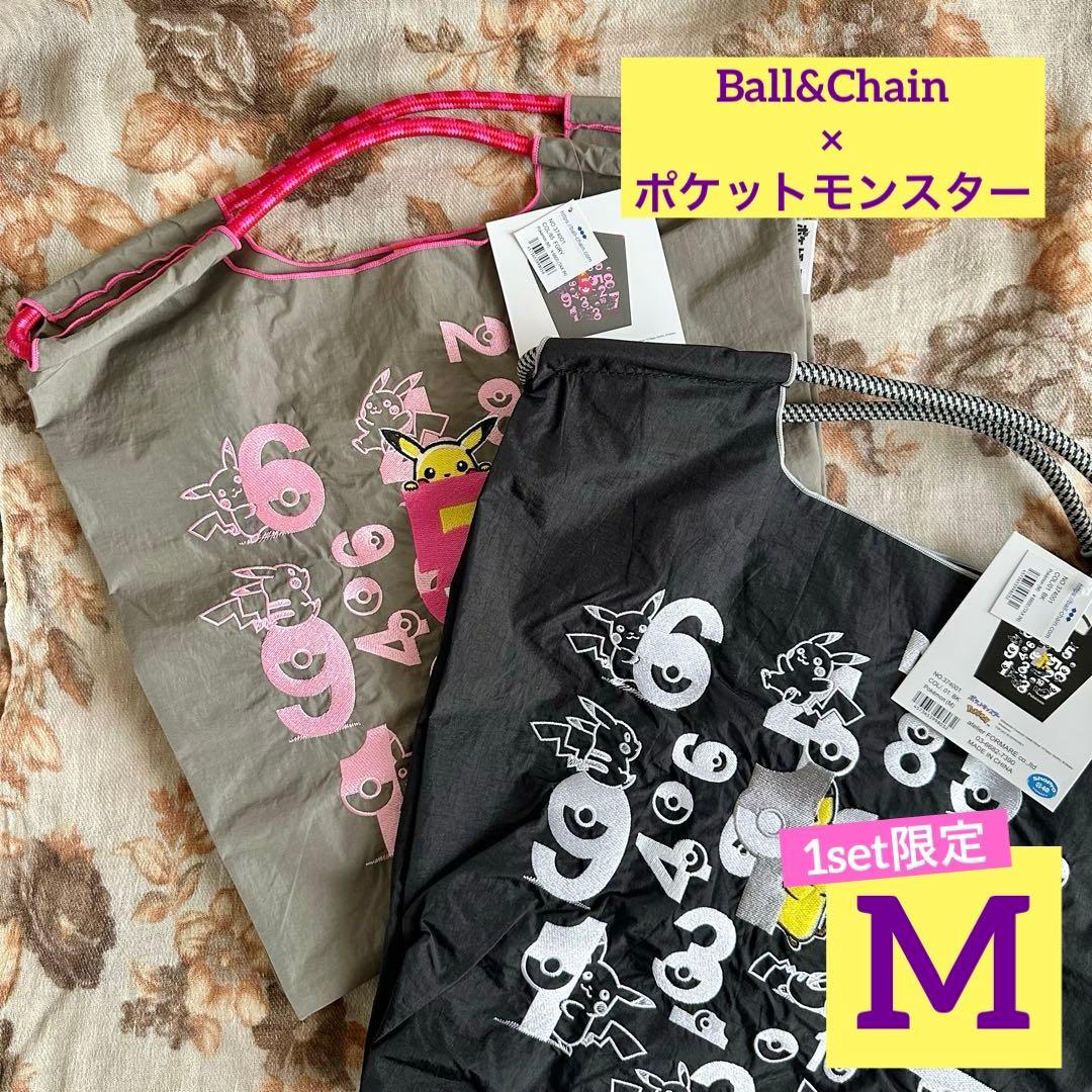 【店舗限定】ボールアンドチェーン×ポケットモンスター エコバッグセット M