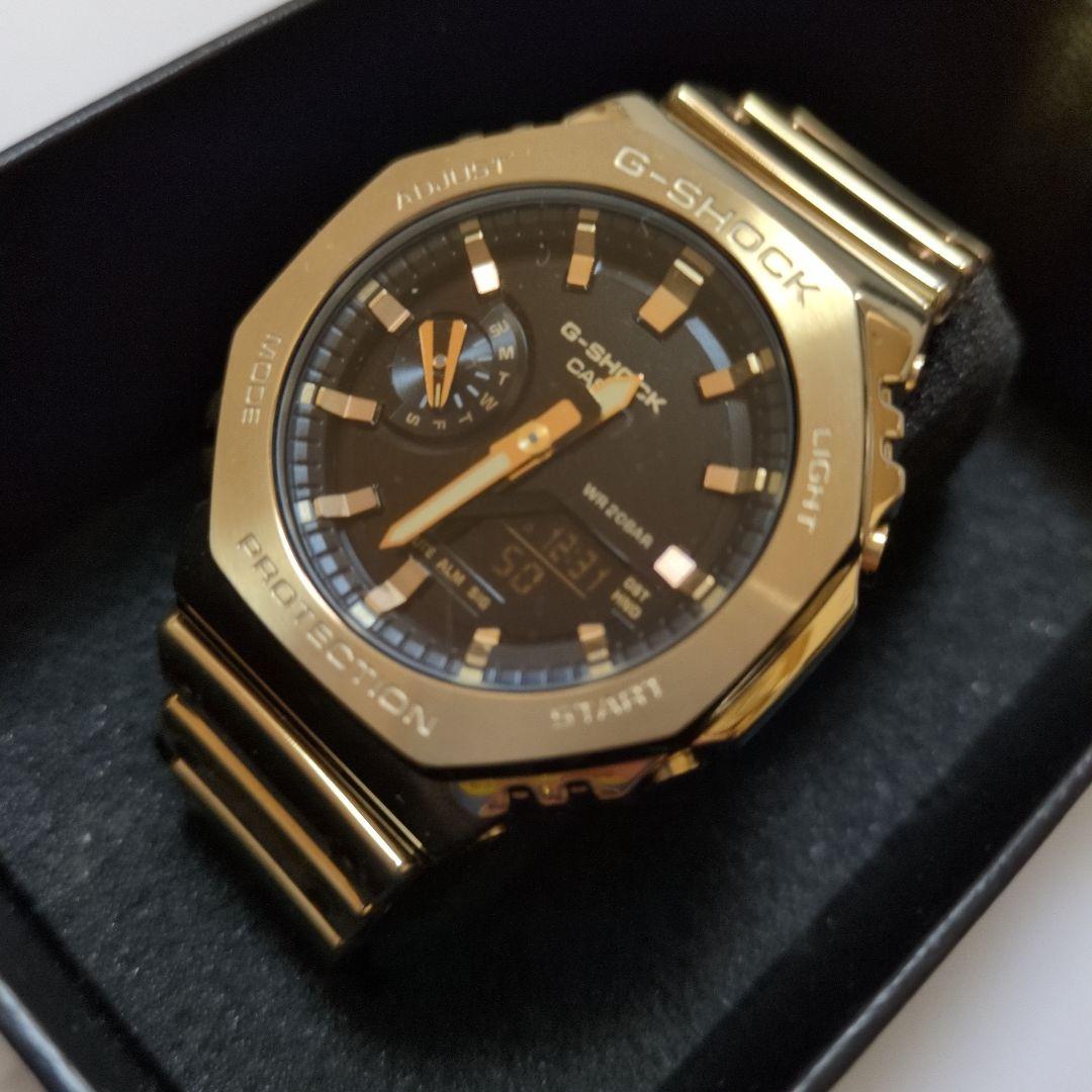 未使用保管品 G-SHOCKゴールド GM-2100YMG-9AJF