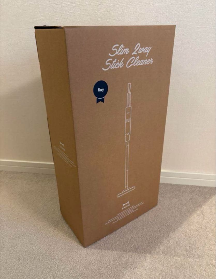 【新品未開封】BRUNO スリム2WAYスティッククリーナー ネイビー 掃除機