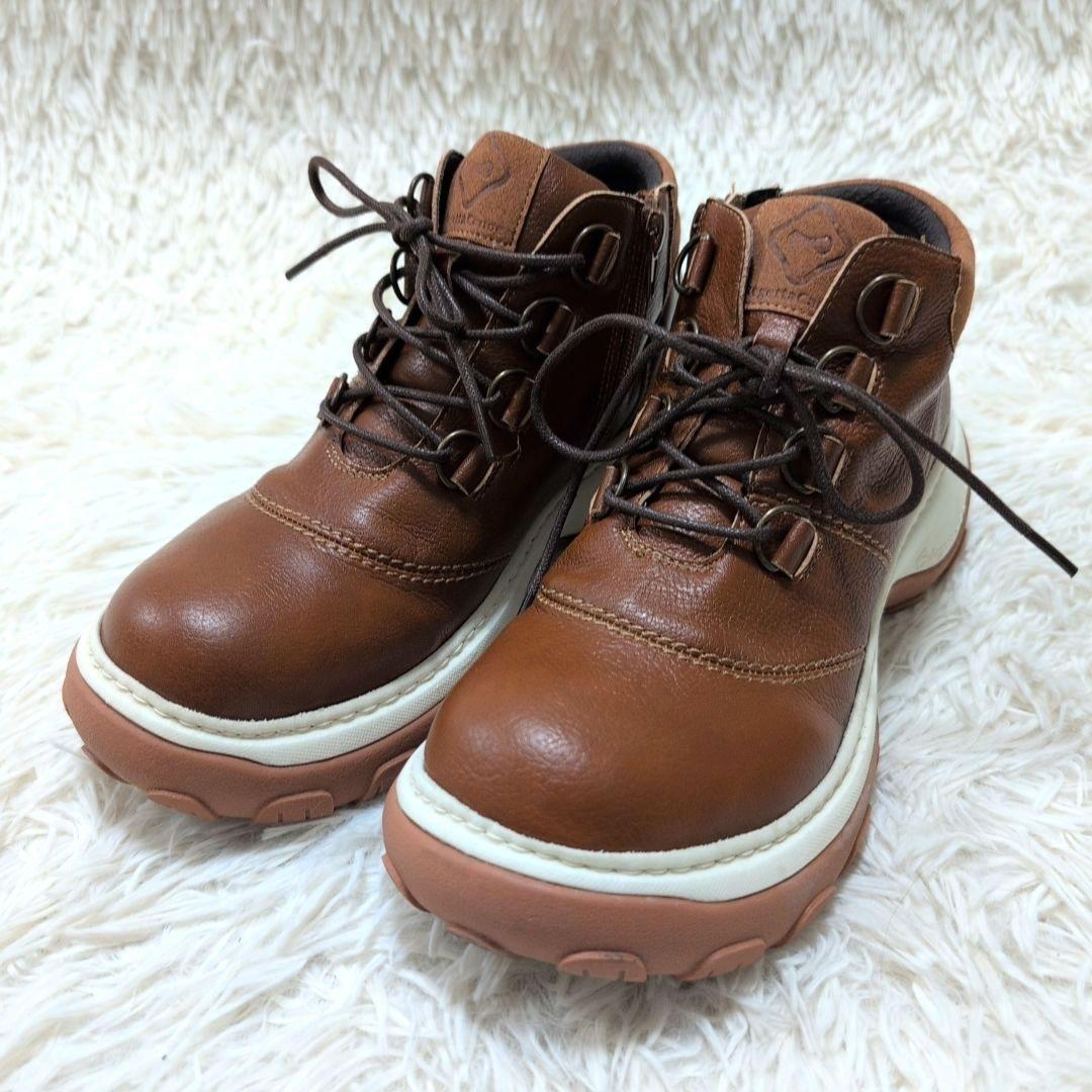 【極美品】リゲッタ カヌー アボット レースアップ サイドジップ 25.0cm