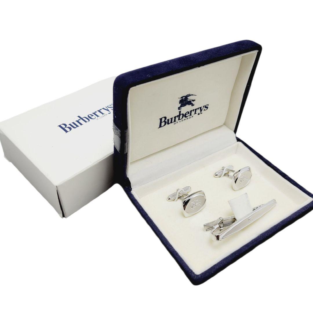 【極美品】Burberrys ネクタイピン カフス ナイト 騎士 シルバー
