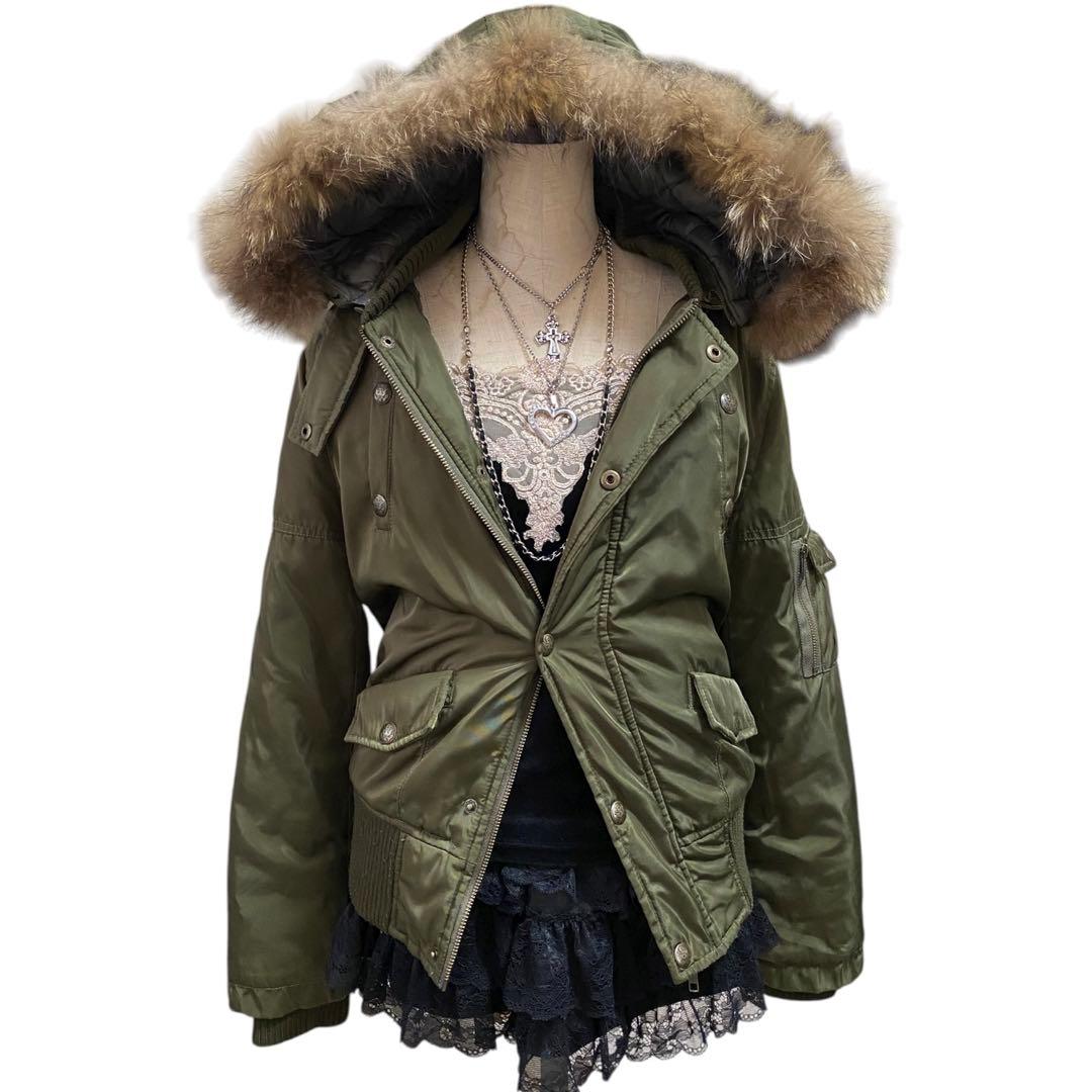 Y2K ファー ミリタリージャケット 平成ギャル archive お兄系