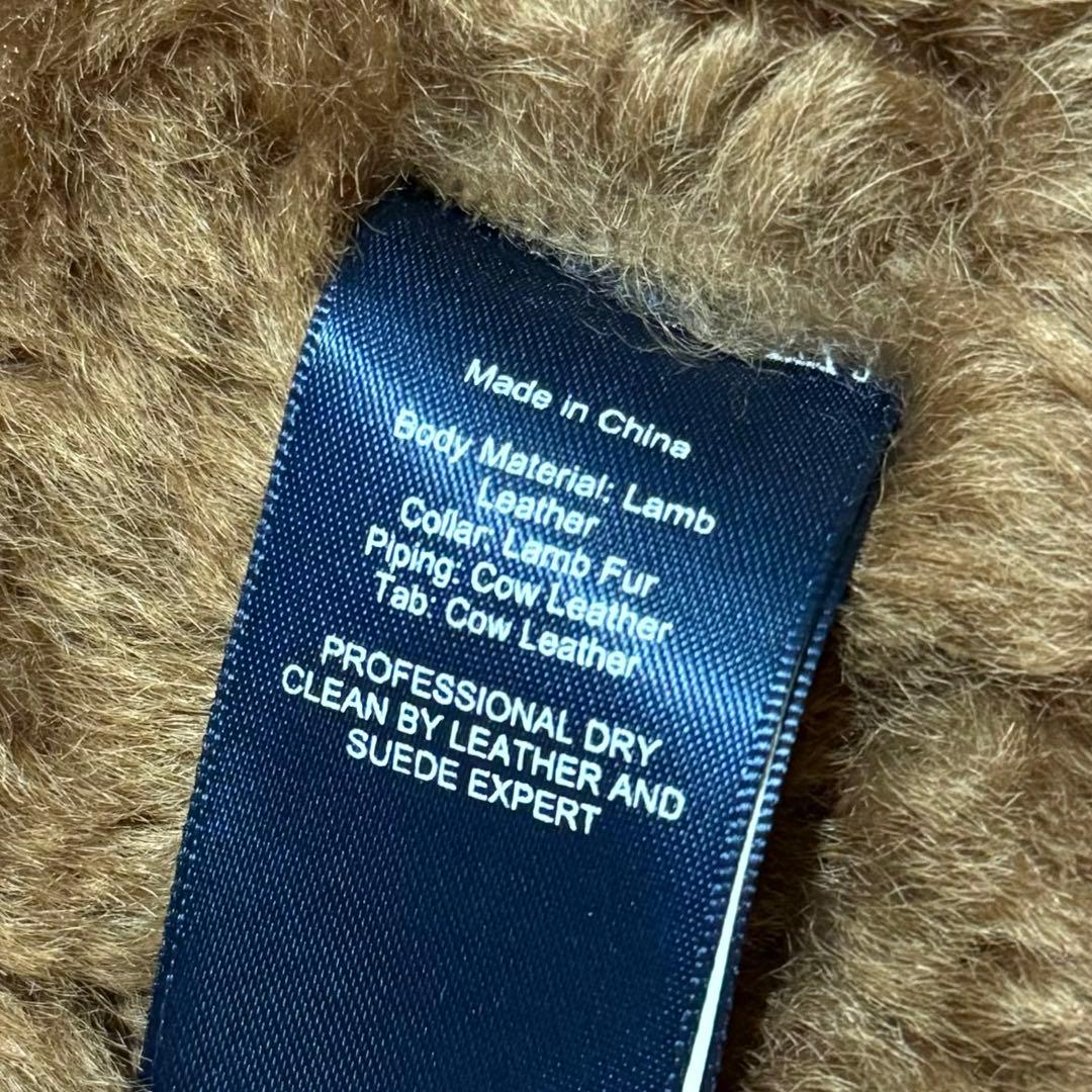 希少 美品 RALPH LAUREN XL ラム レザー ベスト ラルフローレン