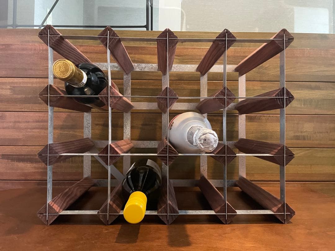 超美品■コンランショップ　オーク トラディッショナル　ワインラック 16ボトル