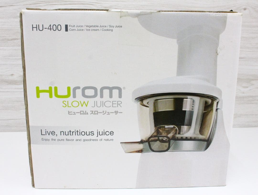 ▲未使用/保管品 HUROM スロージューサー HU400