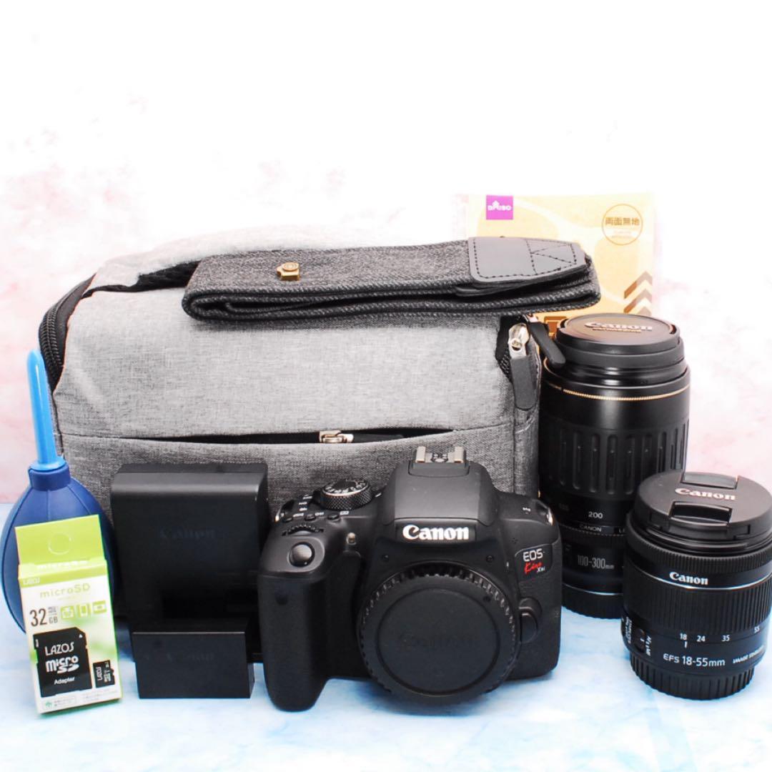 Canon Kiss X9i☆一眼レフカメラ☆豪華Wレンズ☆スマホ転送OK☆