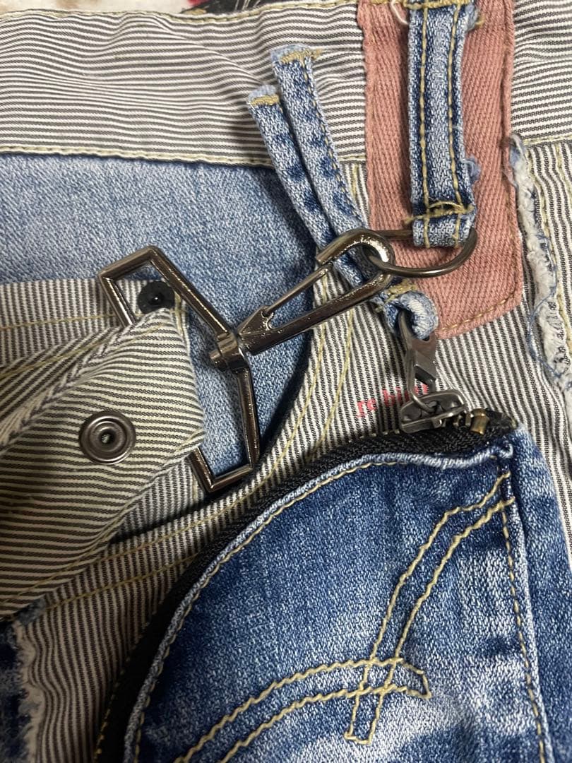 PPFM デザインポケットデニム Y2K グランジ