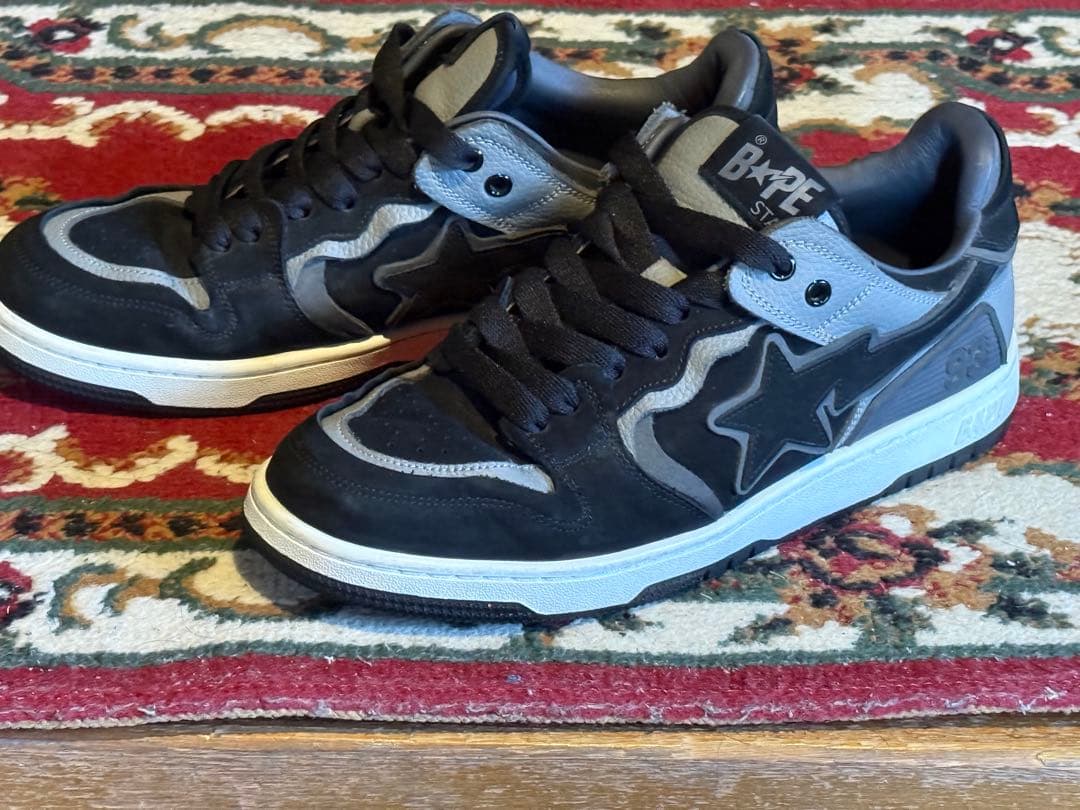 BAPE SK8 STAスニーカー 26.5cm ブラック/グレー　箱あり