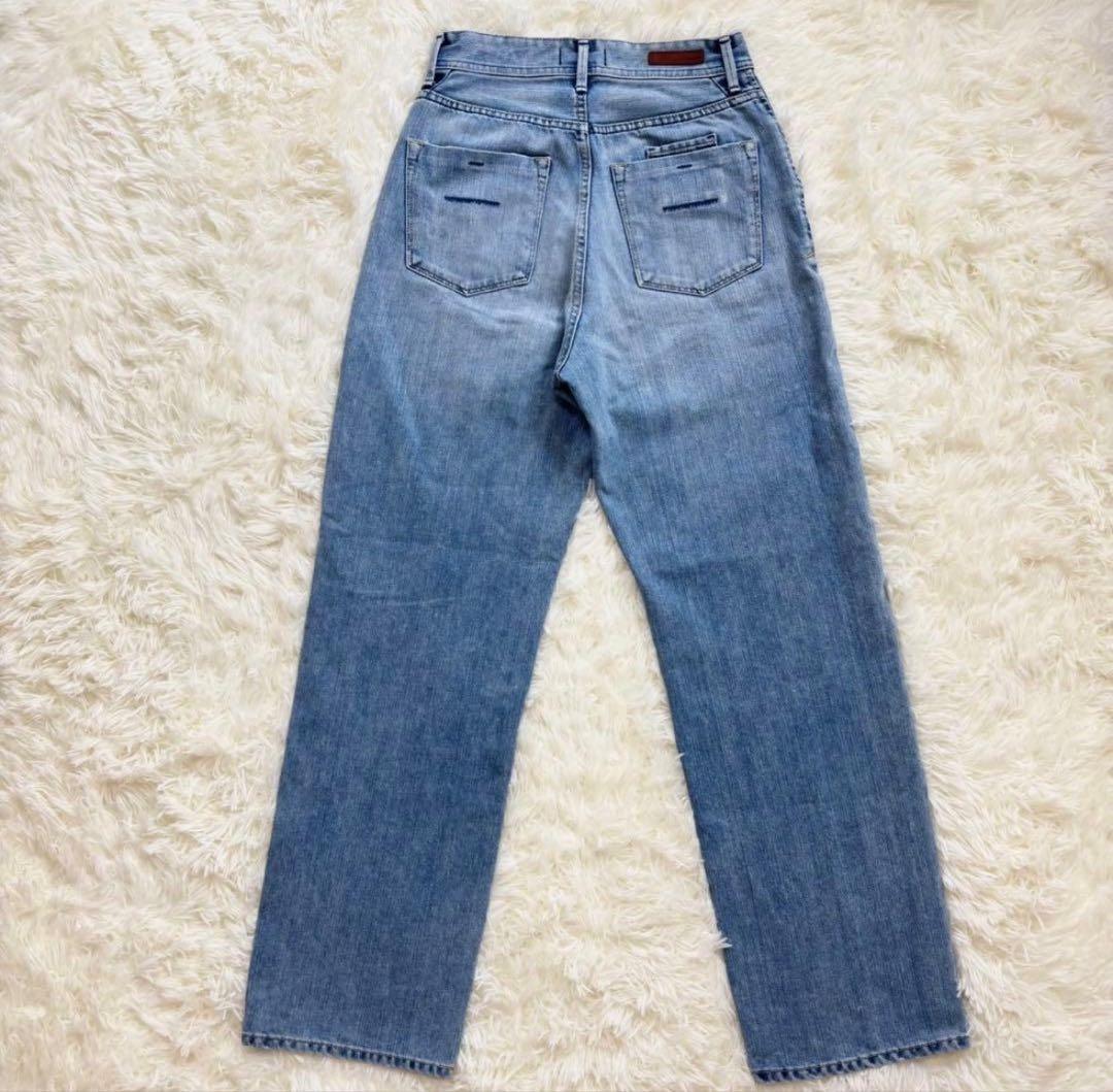 美品 YANUK ヤヌーク ボーイズストレートデニム LEA 57111231