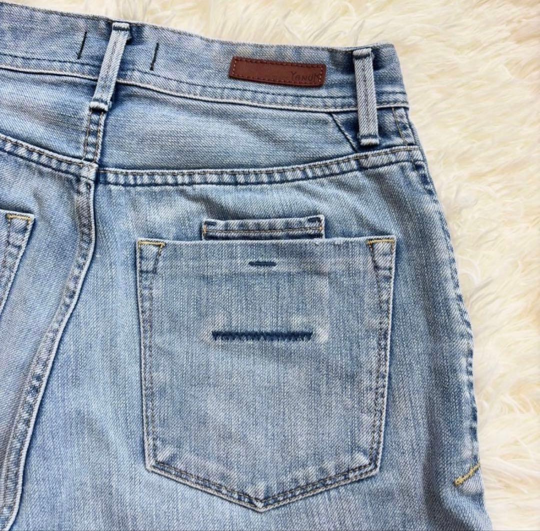 美品 YANUK ヤヌーク ボーイズストレートデニム LEA 57111231