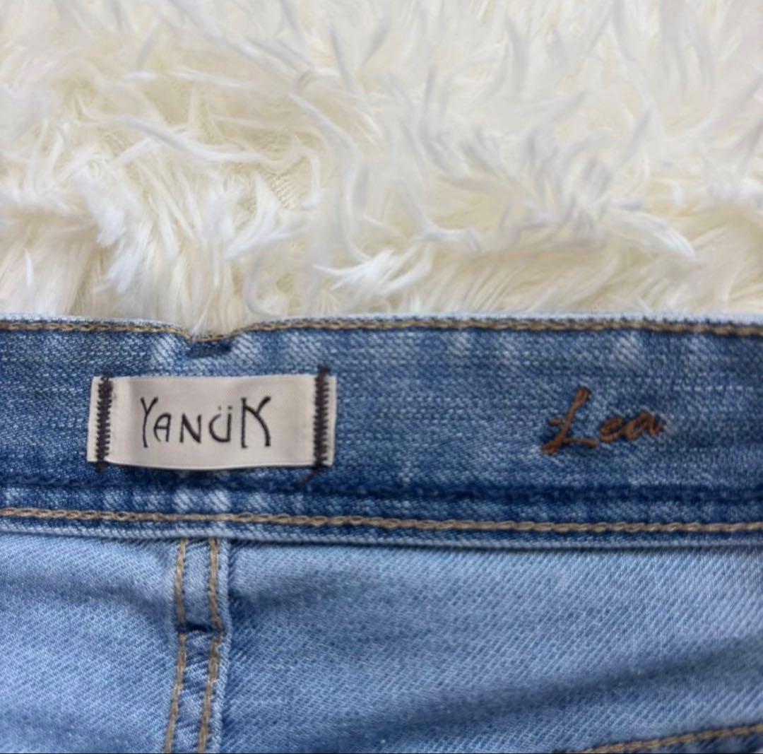 美品 YANUK ヤヌーク ボーイズストレートデニム LEA 57111231