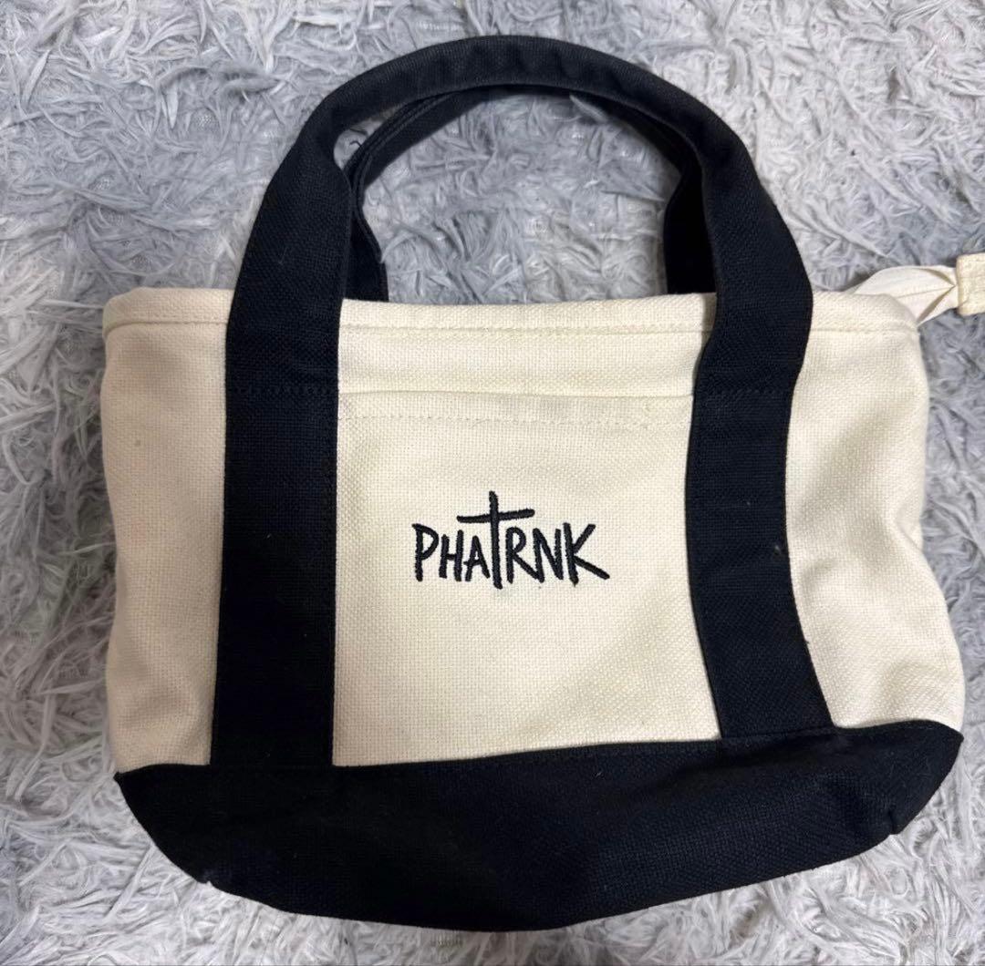 超希少！ PHATRNK ファットランク トートバッグ アイボリー/ブラック