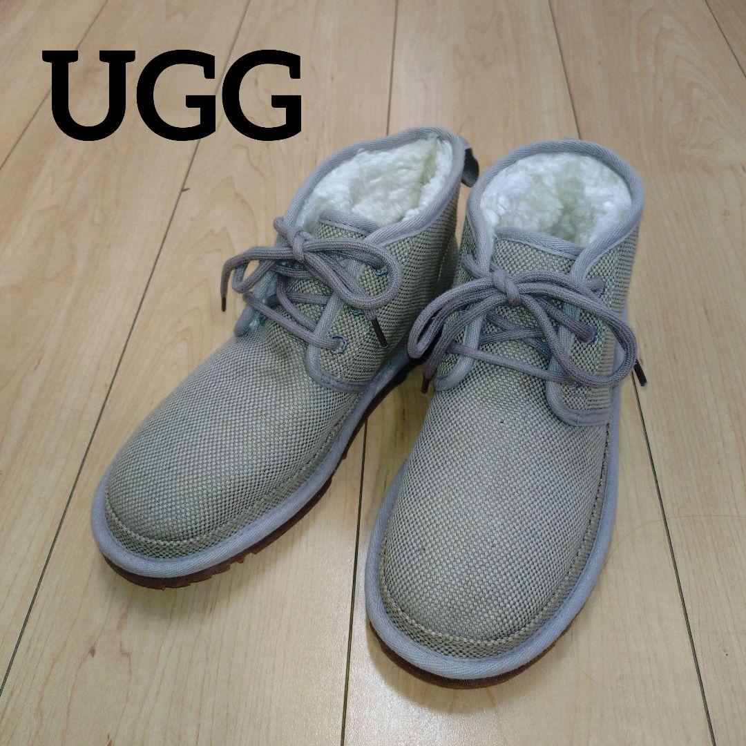 UGG アグ ニューメル ムートンブーツ レディース 24 グレー スニーカー風