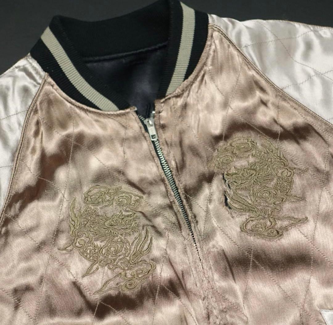 WJK 刺繍 リバーシブル スカジャン