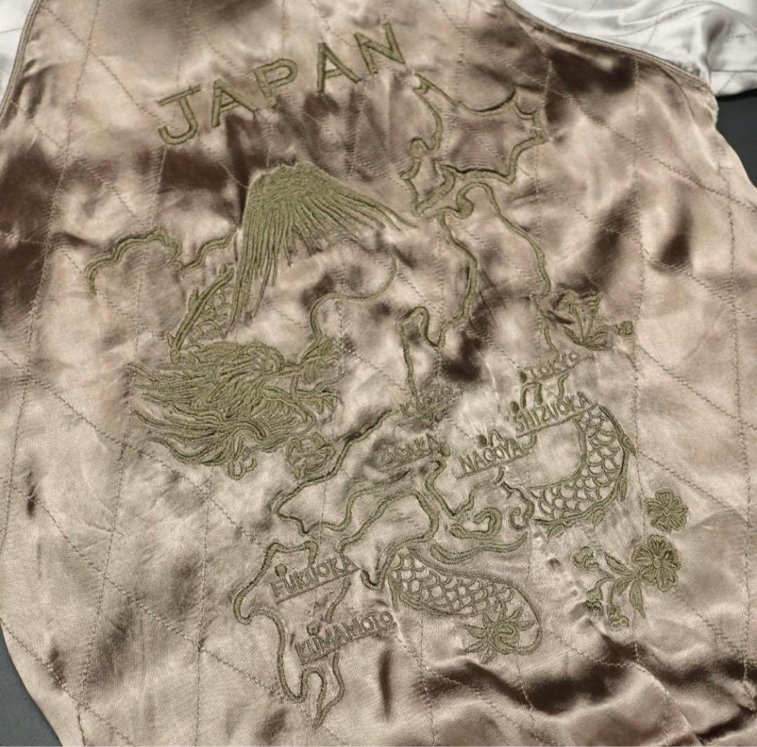 WJK 刺繍 リバーシブル スカジャン