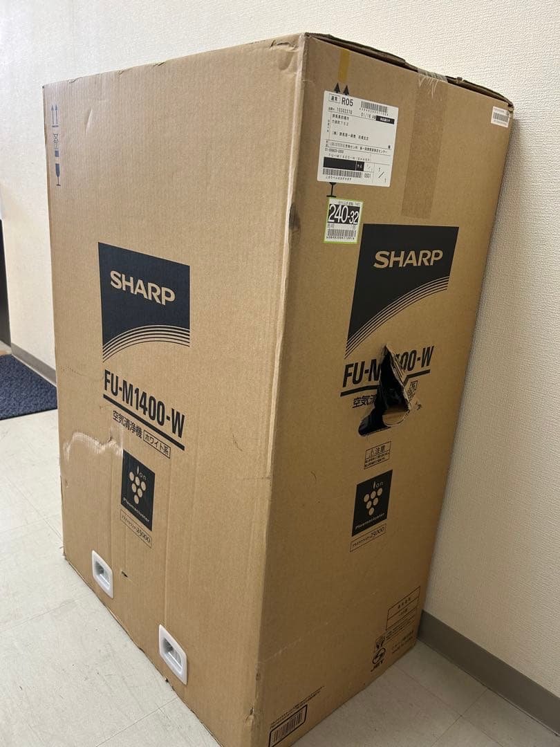 【新品】プラズマクラスターSHARP FU-M1400-W 空気清浄機 65畳用