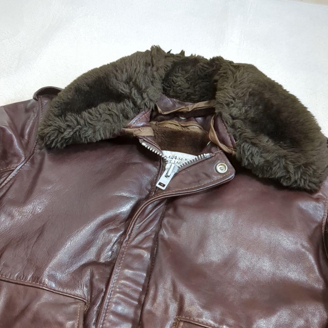 SCHOTT G-1 牛革 レザージャケット ボアライナー フライトジャケット