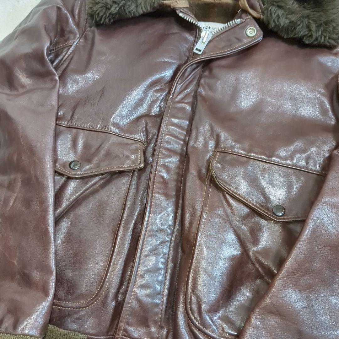 SCHOTT G-1 牛革 レザージャケット ボアライナー フライトジャケット