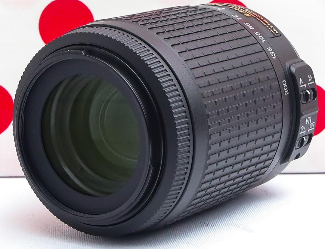 ニコン Nikon AF-S 55-200mm VR❤手振れ補正付き❤望遠レンズ
