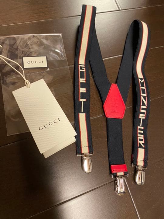 Gucci グッチ値下げ　入学式　新品未使用 サスペンダー　チルドレンMサイズ