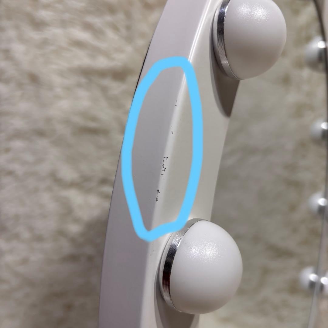 【美品】Francfranc フッツェ ハリウッドミラー ラウンド USB出力