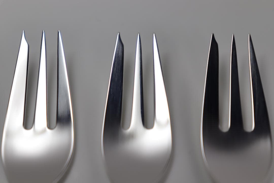 ジョージ・ジェンセン■スターリング製ケーキフォーク3本セット■純正箱・収納袋付き