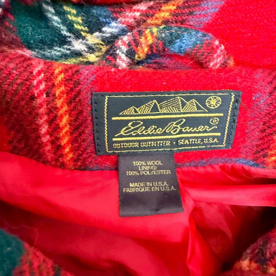 ✅️【ヴィンテージ】エディー・バウアー USA製　黒タグ　90s　ダッフルコート