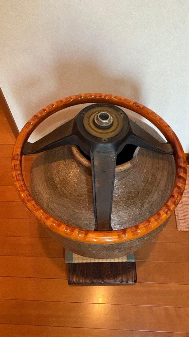 24VTURBO様　アルファロメオ　ステアリング　ウッド　ハンドル