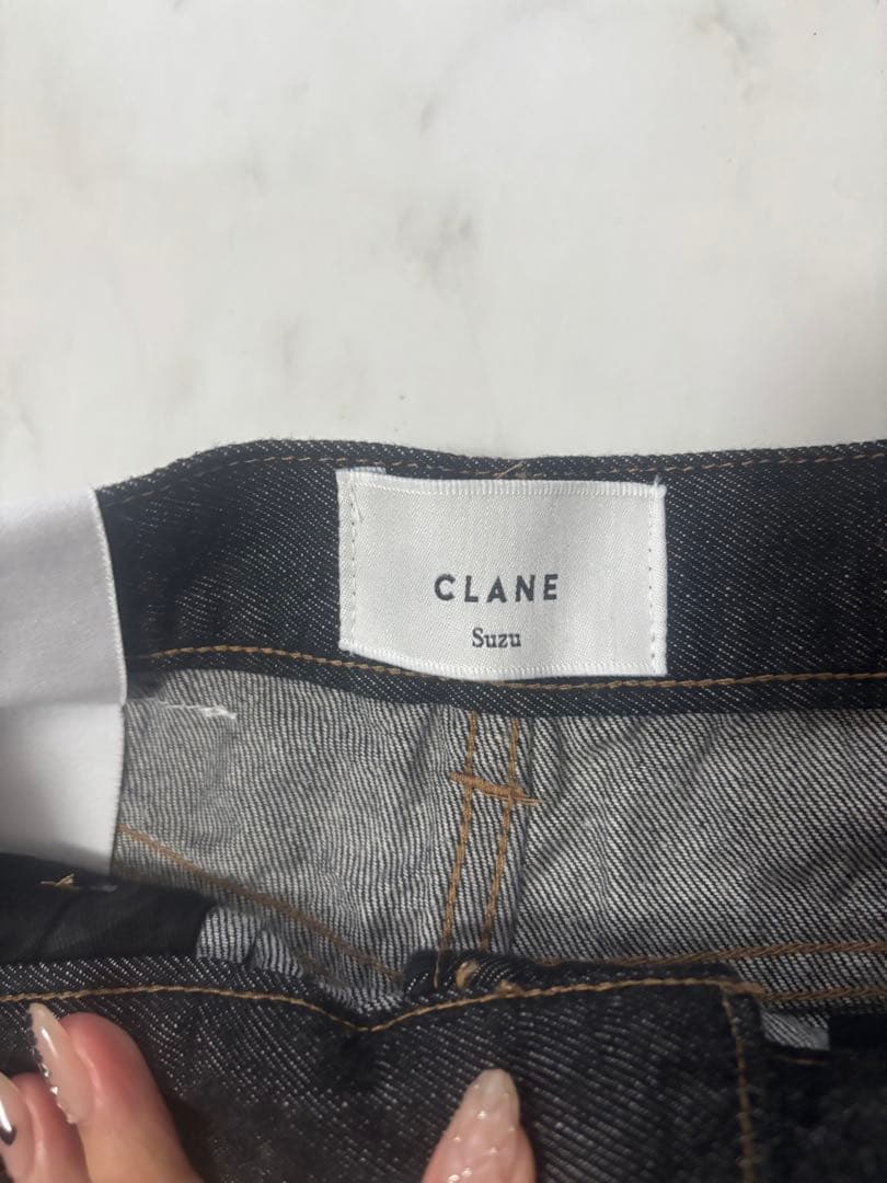【ももさん専用】完全新品CLANE× 広瀬すずタックワイドデニムライトブラックM